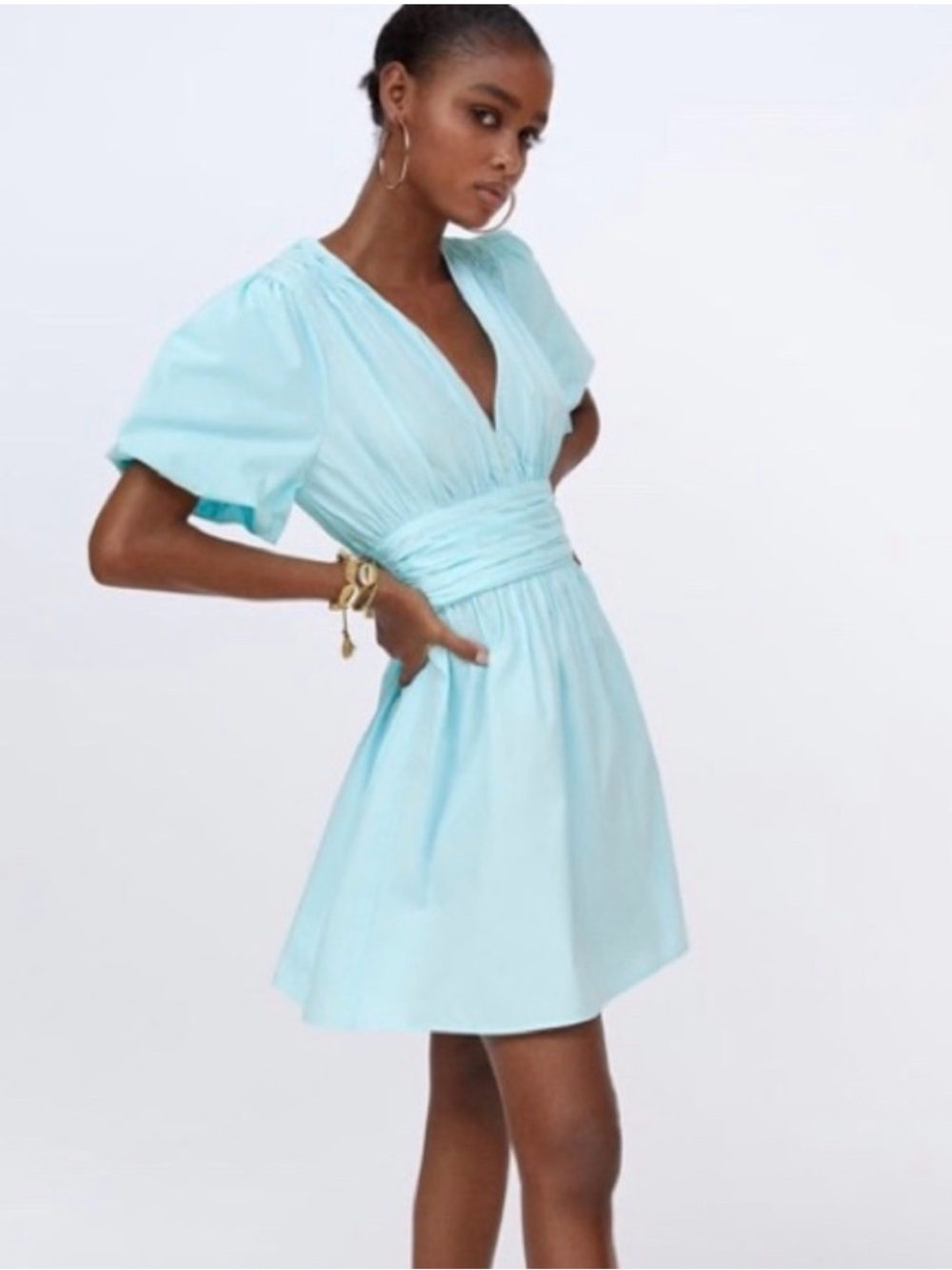 NWOT ZARA Poplin dress